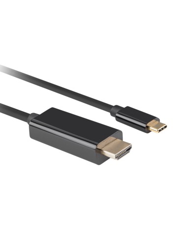 Cable usb tipo c a hdmi 4k lanberg 1m - macho - macho - negro