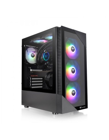 Caja ordenador gaming thermaltake view 200 tg negro atx 2 x usb 3.0 4 x 120mm argb