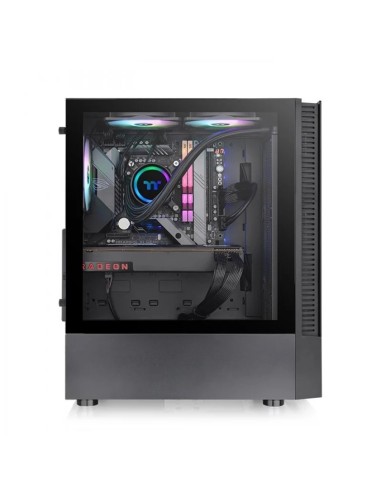 Caja ordenador gaming thermaltake view 200 tg negro atx 2 x usb 3.0 4 x 120mm argb
