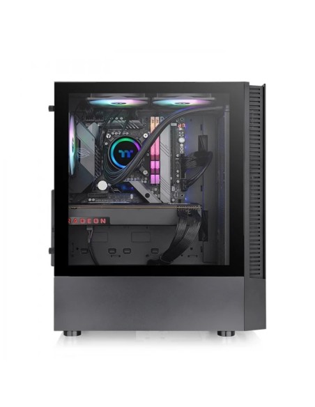 Caja ordenador gaming thermaltake view 200 tg negro atx 2 x usb 3.0 4 x 120mm argb