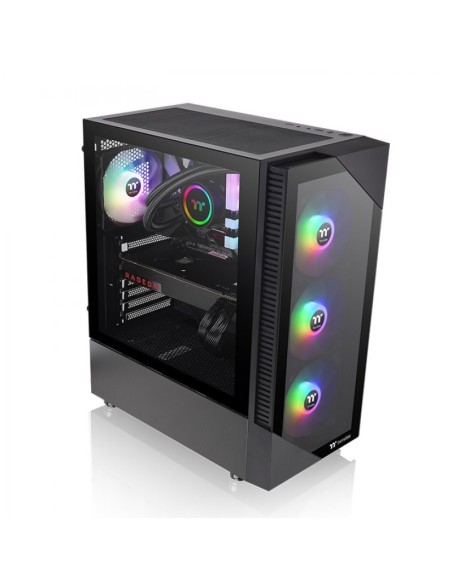 Caja ordenador gaming thermaltake view 200 tg negro atx 2 x usb 3.0 4 x 120mm argb