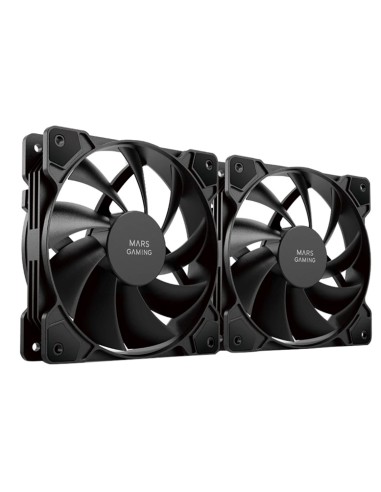 Ventilador caja mars gaming mfprox2 2 x 120mm negro