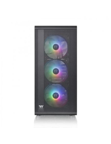 Caja ordenador gaming thermaltake s200 tg argb negro atx 2 x usb 3.0 3 x 120mm