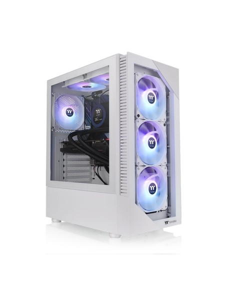 Caja ordenador gaming thermaltake view 200 tg snow atx 2 x usb 3.0 3 x 120mm argb Caja ordenador gaming thermaltake view 200 tg snow atx 2 x usb 3.0 3 x 120mm argb