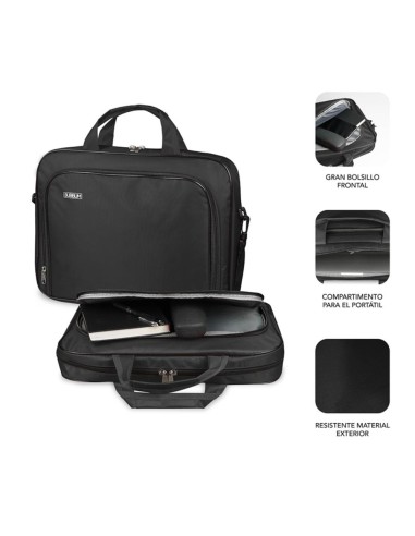 Maletin subblim oxford para portatil 11 pulgadas - 12.5 pulgadas negro