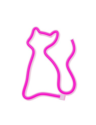 Lampara forever neon led cat pink