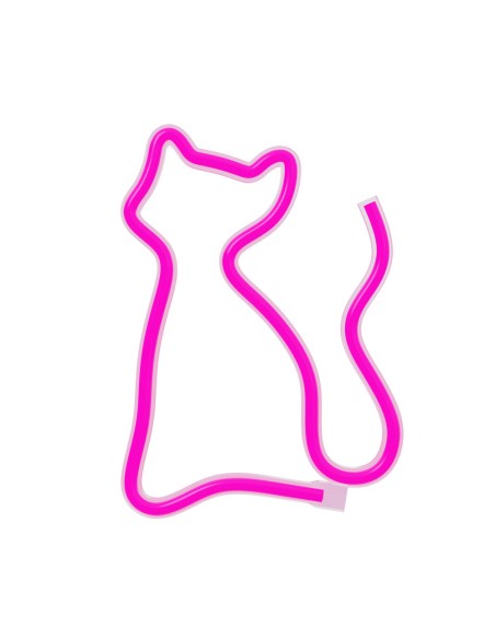 Lampara forever neon led cat pink