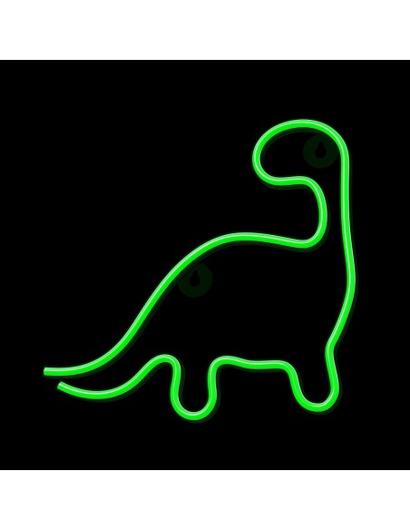 Lampara forever neon led dinosaur green
