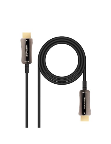 Cable hdmi 8k nanocable 10m - macho - macho fibra optica