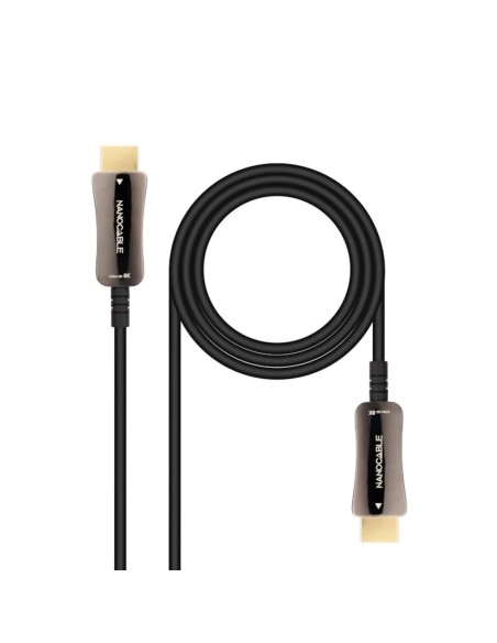 Cable hdmi 8k nanocable 10m - macho - macho fibra optica
