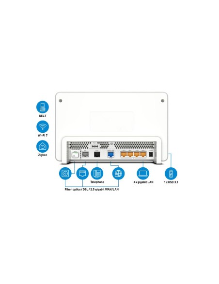 Router wifi 7 fritz! box 5690 pro 1x2 -5gb wan 4xgb l Router wifi 7 fritz! box 5690 pro 1x2 -5gb wan 4xgb l