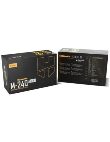 Kit refrigeracion liquida nox hummer m - 240 argb 2x 120mm negro