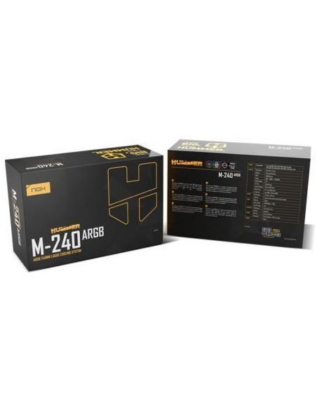 Kit refrigeracion liquida nox hummer m - 240 argb 2x 120mm negro Kit refrigeracion liquida nox hummer m - 240 argb 2x 120mm negro