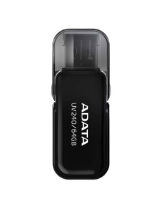 Memoria usb 2.0 adata uv240 64gb negro