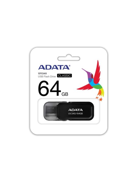 Memoria usb 2.0 adata uv240 64gb negro