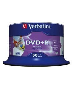 Verbatim dvd+r 4.7gb 16x photo tariina 50 unds imprimible