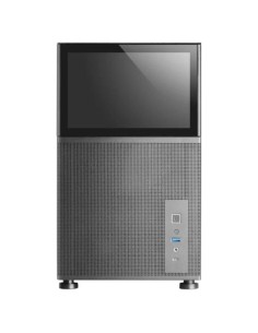 Caja ordenador mars gaming mclcd matx cristal templado pantalla ips 8 pulgadas negro