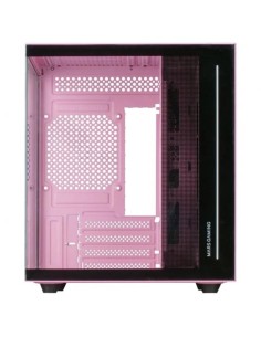 Caja ordenador mars gaming mcviewp matx cristal templado rosa