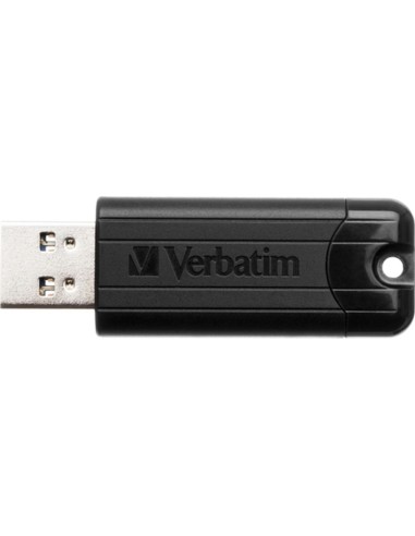Memoria usb 3.2 verbatim pinstripe 64gb negro