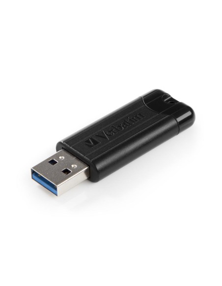 Memoria usb 3.2 verbatim pinstripe 64gb negro
