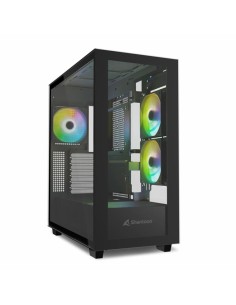 Caja ordenador gaming sharkoon rebel c60 atx cristal templado negro