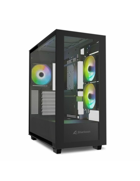 Caja ordenador gaming sharkoon rebel c60 atx cristal templado negro