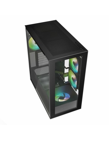 Caja ordenador gaming sharkoon rebel c60 atx cristal templado negro