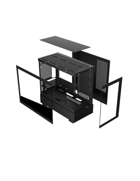 Caja ordenador gaming keep out xc - 301 glass matx argb cristal templado negro