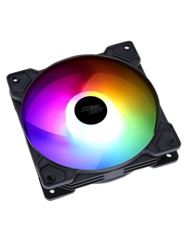Ventilador cpu keep out xfc - 120f rgb 120mm negro