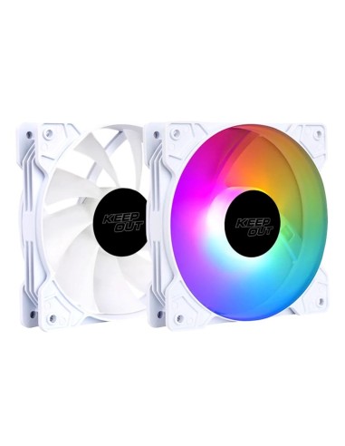 Ventilador caja keep out xfc - 120fw rgb 120mm blanco