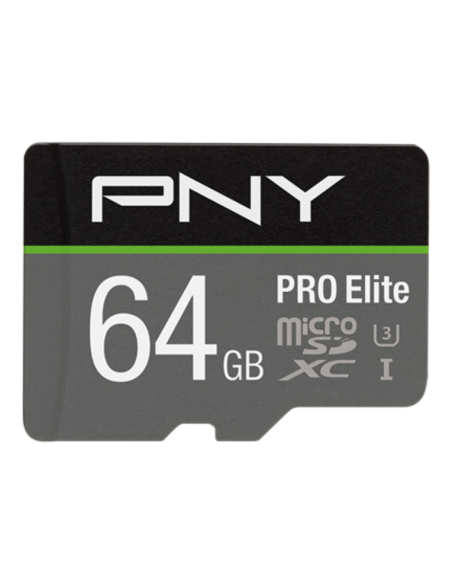 Tarjeta memoria micro sd pny 64gb elite uhs - i c10 microsdxc