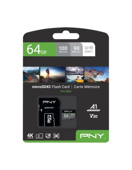 Tarjeta memoria micro sd pny 64gb elite uhs - i c10 microsdxc Tarjeta memoria micro sd pny 64gb elite uhs - i c10 microsdxc