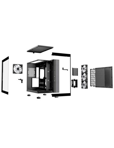 Caja ordenador gaming be quiet! light base 600 lx atx argb vidrio negra