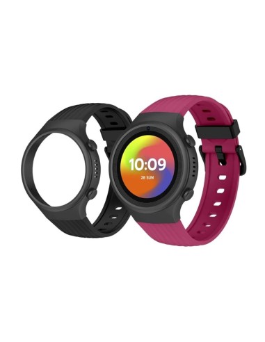 Smartwatch spc smartee 4g junior 1.2 pulgadas rosa + funda negra