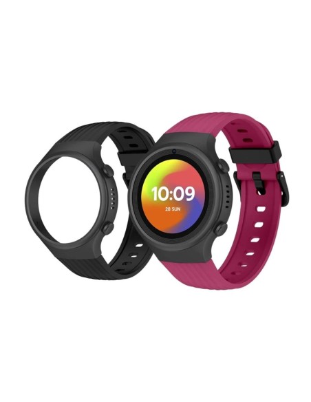 Smartwatch spc smartee 4g junior 1.2 pulgadas rosa + funda negra