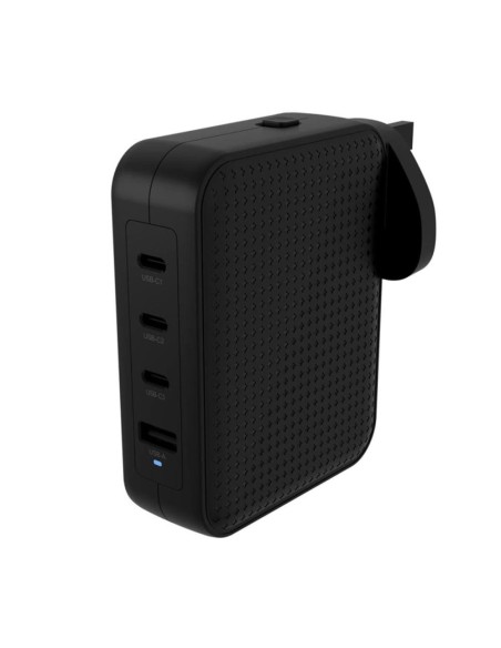 Cargador de pared ingles hyper 3 x usb tipo c 1 x usb tipo a negro Cargador de pared ingles hyper 3 x usb tipo c 1 x usb tipo a negro