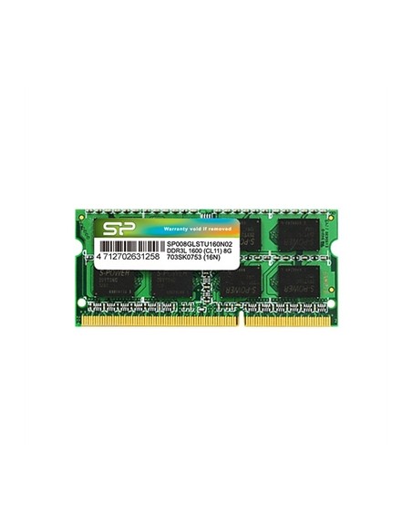 Memoria ram ddr3l 8gb silicon power sodimm 1600 mhz.