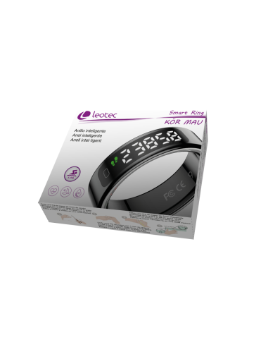 Leotec smart ring kor mau negro talla 8