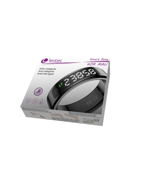 Leotec smart ring kor mau negro talla 8 Leotec smart ring kor mau negro talla 8