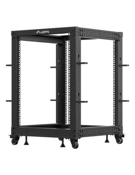 Armario lanberg abierto rack 19 pulgadas 15u - 600x600 negro Armario lanberg abierto rack 19 pulgadas 15u - 600x600 negro