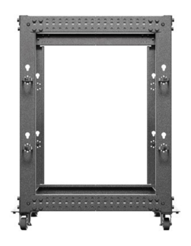 Armario lanberg abierto rack 19 pulgadas 15u - 600x600 negro