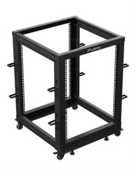 Armario lanberg abierto rack 19 pulgadas 15u - 600x600 negro Armario lanberg abierto rack 19 pulgadas 15u - 600x600 negro