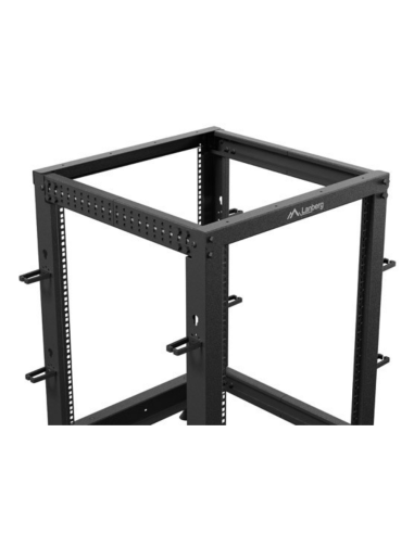 Armario lanberg abierto rack 19 pulgadas 15u - 600x600 negro