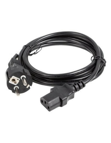 Cable schuko a c13 lanberg 1.8m - hembra - hembra - negro