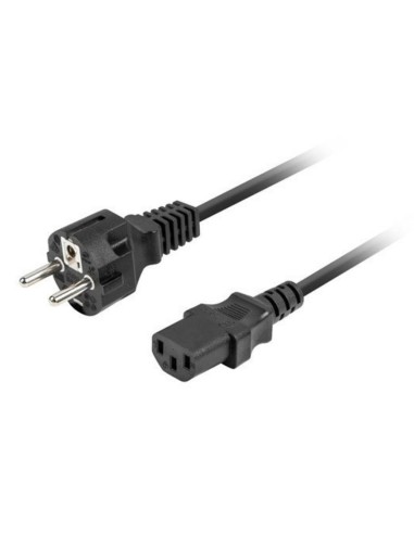 Cable de alimentacion lanberg schuko cee 7 - 7 a iec320 c13 vde 1.8m