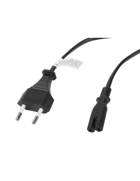Cable alimentacion lanberg cee 7 - 16 a iec320 c7 negro 3m