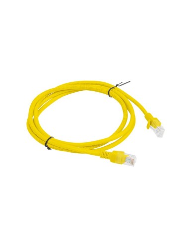 Cable red lanberg latiguillo cat.6 u - utp 1.5m amarillo fluke passed