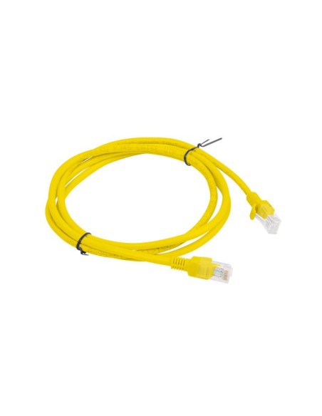 Cable red lanberg latiguillo cat.6 u - utp 1.5m amarillo fluke passed