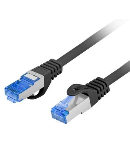 Cable red lanberg latiguillo cat.6a s - ftp lszh cca 0.25m negro fluke passed