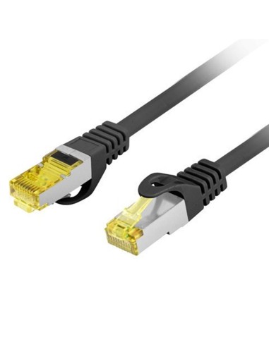 Cable red lanberg latiguillo cat.6a s - ftp lszh cu 1.5m negro fluke passed